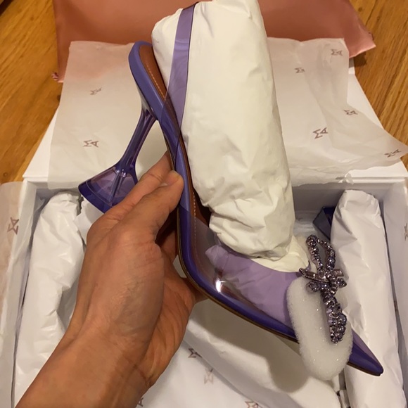 NEW Amina Muaddi Rosie Pumps - Picture 5 of 7